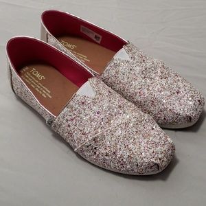 Tom's glitter slip-on Size 8.5